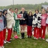 Persevering through wind and rain, the Lady Eagles were the District Track and Field Runner-up.